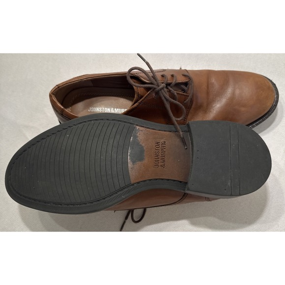 Johnston Murphy Brown Leather Lace Up Oxford Dress Shoes Men Size 9 - Picture 7 of 10